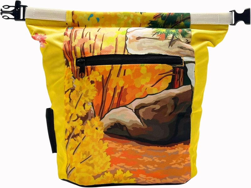 Gnarly Dood Rock Climbing Chalk Bucket | for Bouldering Gym & Outdoor Use | Durable Hook & Loop Closure, 2 Zippered Pockets, Easy-Carry Handle - Image 1